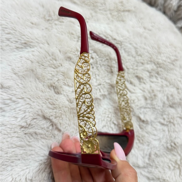 Dolce & Gabbana Sunglasses with Red Frame and Gold Detailing women main image 10